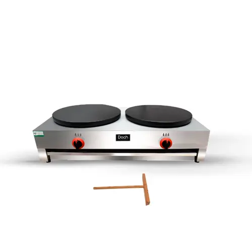 Crepera a gas profesional 2 discos | Dach