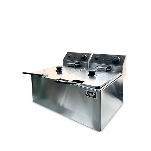 Freidora profesional electrica de sobremesa 2 pozas