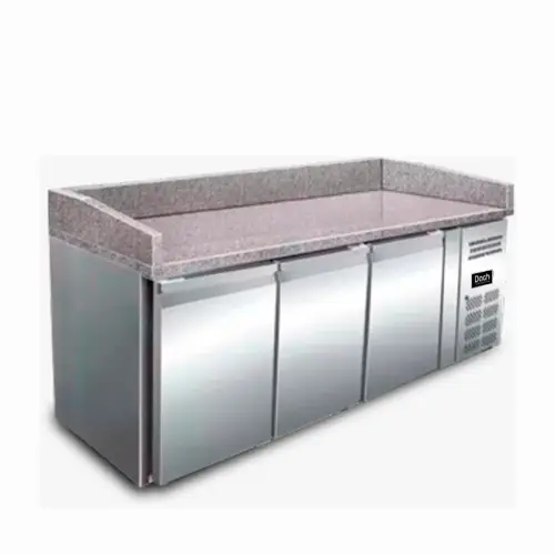 Mesa refrigerada para pizzas 3 puertas –380 L